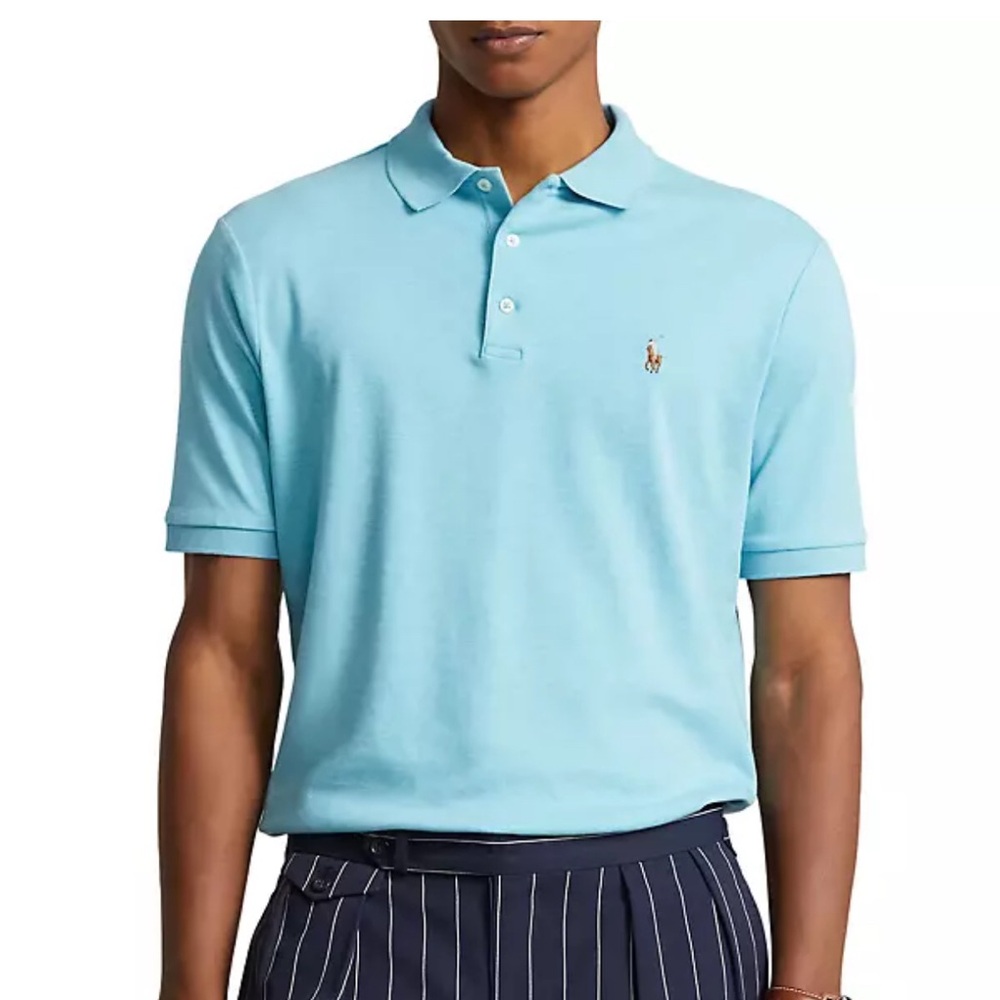 Polo by Ralph Lauren Men's Light Blue Polo Shirt